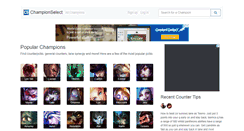 Desktop Screenshot of championselect.net